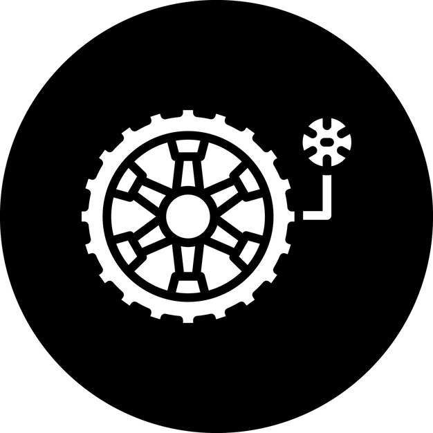 Estilo del icono de la presión de los neumáticos