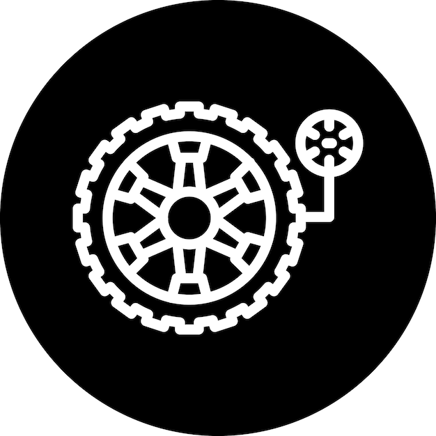Estilo del icono de la presión de los neumáticos