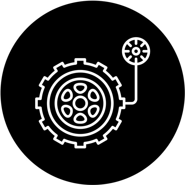 Estilo del icono de la presión de los neumáticos