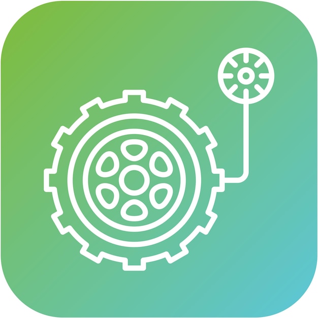Estilo del icono de la presión de los neumáticos