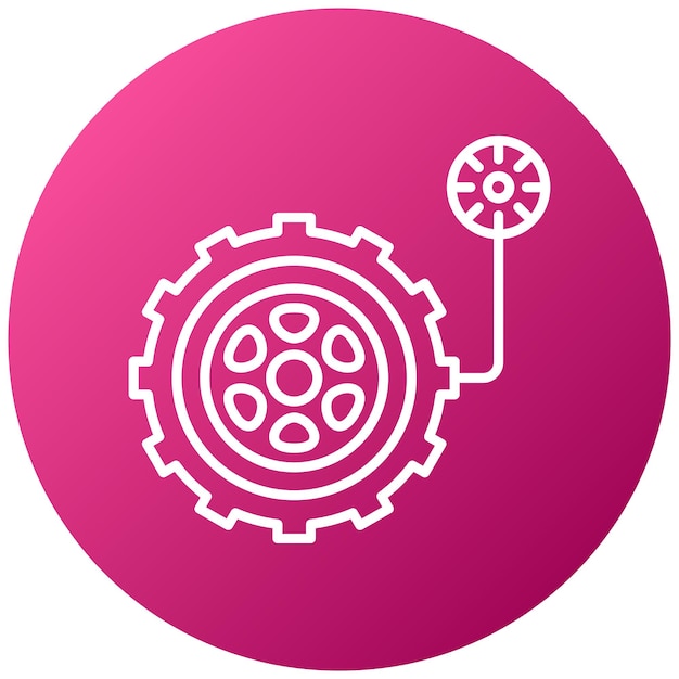 Estilo del icono de la presión de los neumáticos