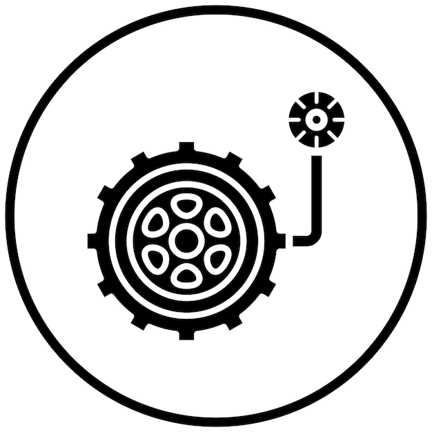 Estilo del icono de la presión de los neumáticos