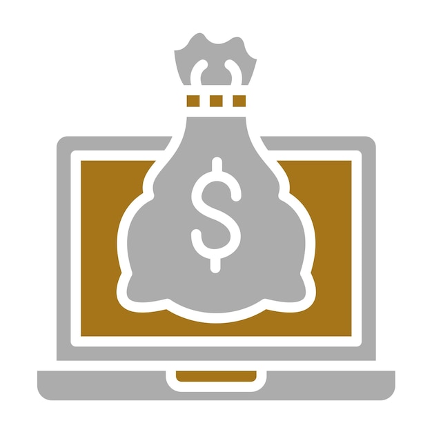 Estilo del icono de préstamo de diseño vectorial