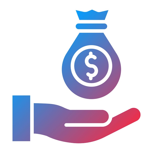 Estilo del icono del presupuesto del diseño vectorial