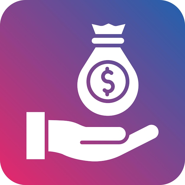 Estilo del icono del presupuesto del diseño vectorial