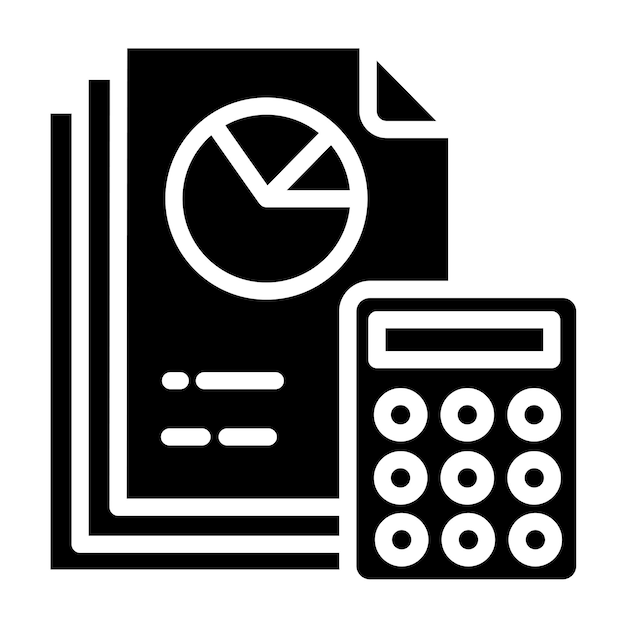Estilo del icono del presupuesto del diseño vectorial