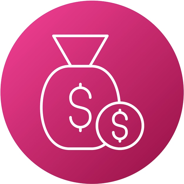 Estilo del icono del presupuesto del diseño vectorial
