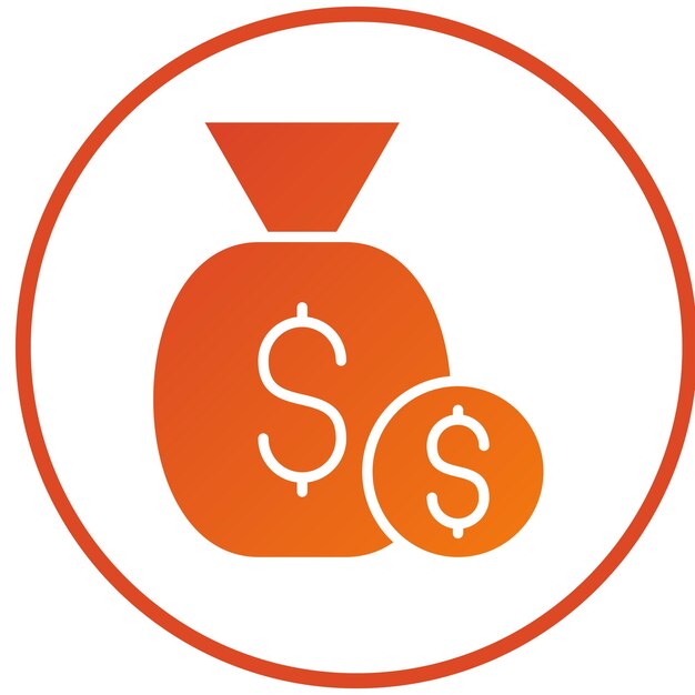 Estilo del icono del presupuesto del diseño vectorial