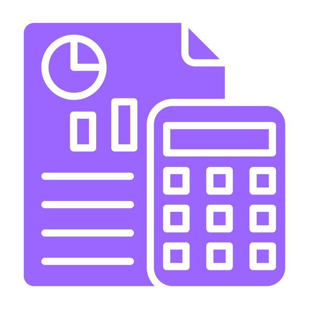 Estilo del icono del presupuesto del diseño vectorial