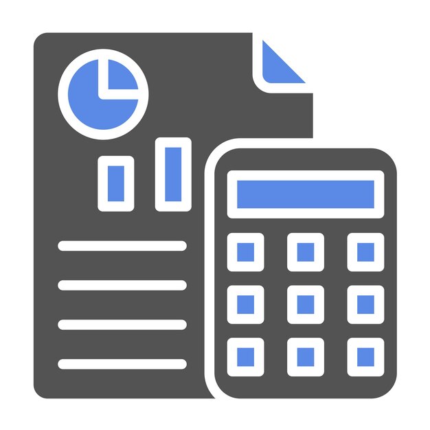 Estilo del icono del presupuesto del diseño vectorial