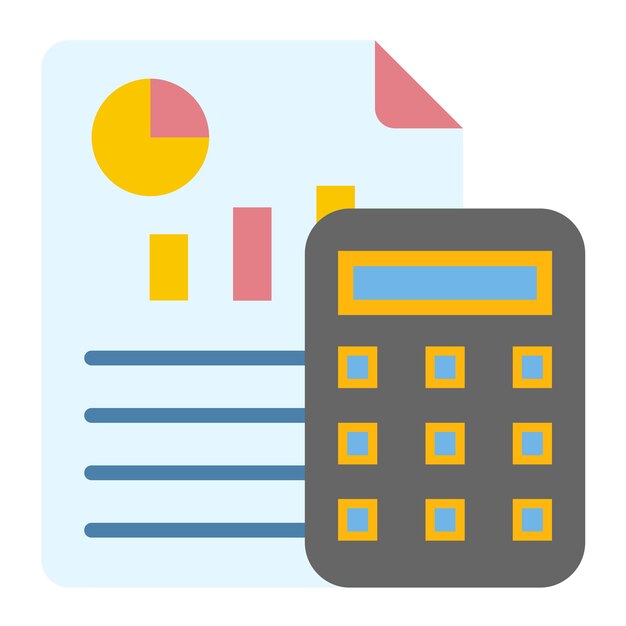 Estilo del icono del presupuesto del diseño vectorial
