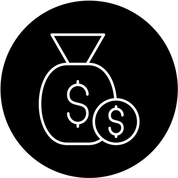 Estilo del icono del presupuesto del diseño vectorial