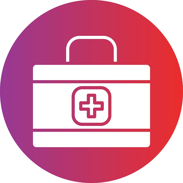 Estilo del icono de primeros auxilios de diseño vectorial