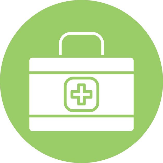 Estilo del icono de primeros auxilios de diseño vectorial