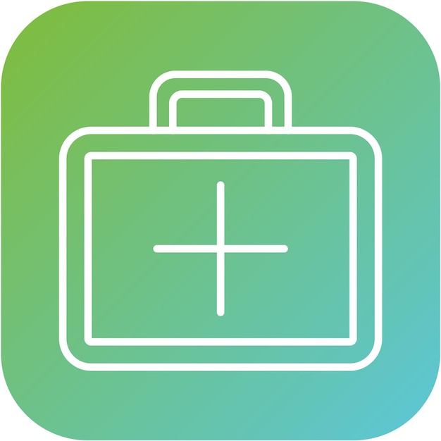 Estilo del icono de primeros auxilios de diseño vectorial