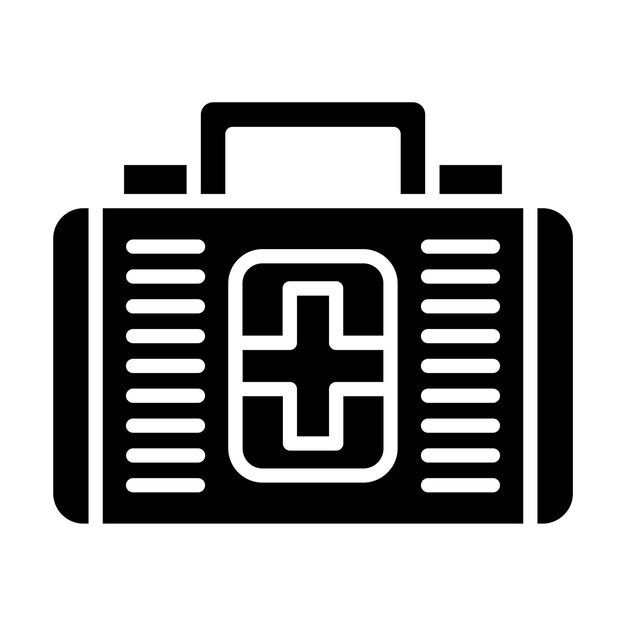 Estilo del icono de primeros auxilios de diseño vectorial