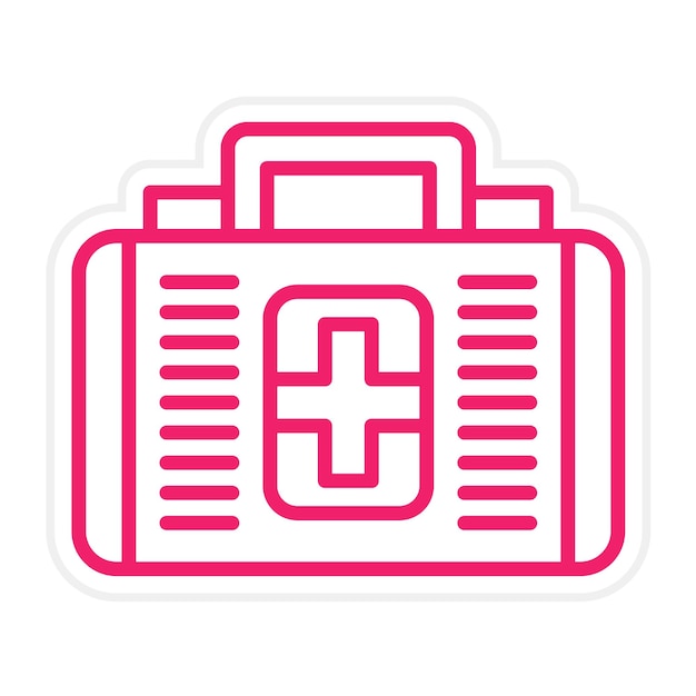 Estilo del icono de primeros auxilios de diseño vectorial