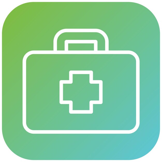 Estilo del icono de primeros auxilios de diseño vectorial