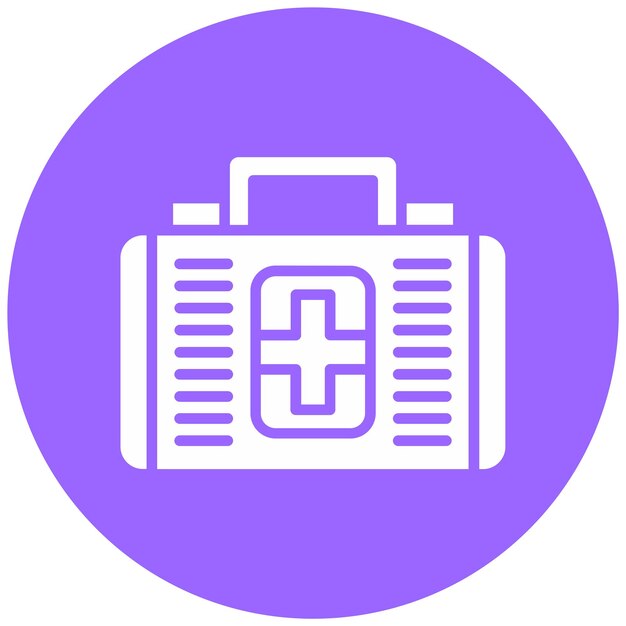 Estilo del icono de primeros auxilios de diseño vectorial