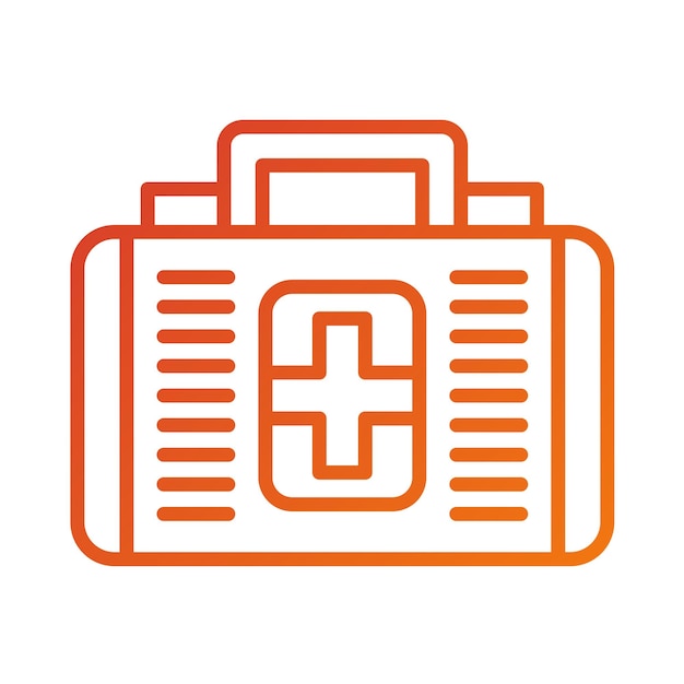 Estilo del icono de primeros auxilios de diseño vectorial