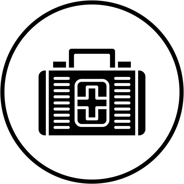 Estilo del icono de primeros auxilios de diseño vectorial