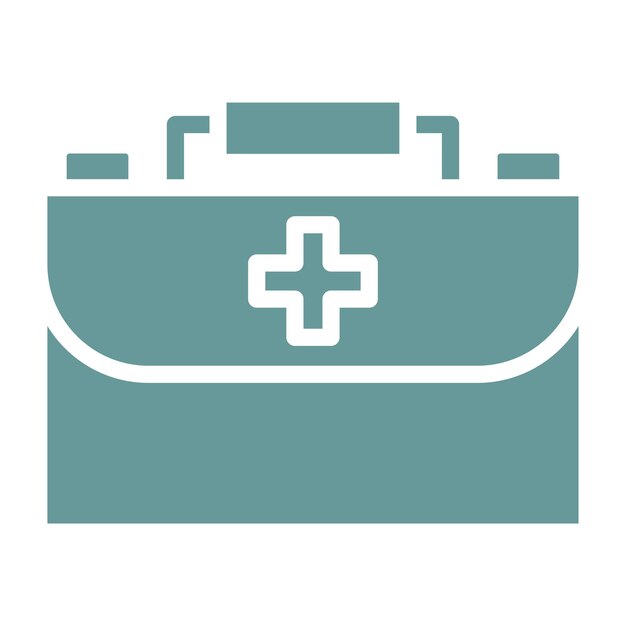 Estilo del icono de primeros auxilios de diseño vectorial