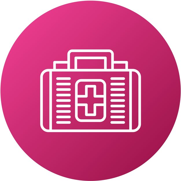 Estilo del icono de primeros auxilios de diseño vectorial
