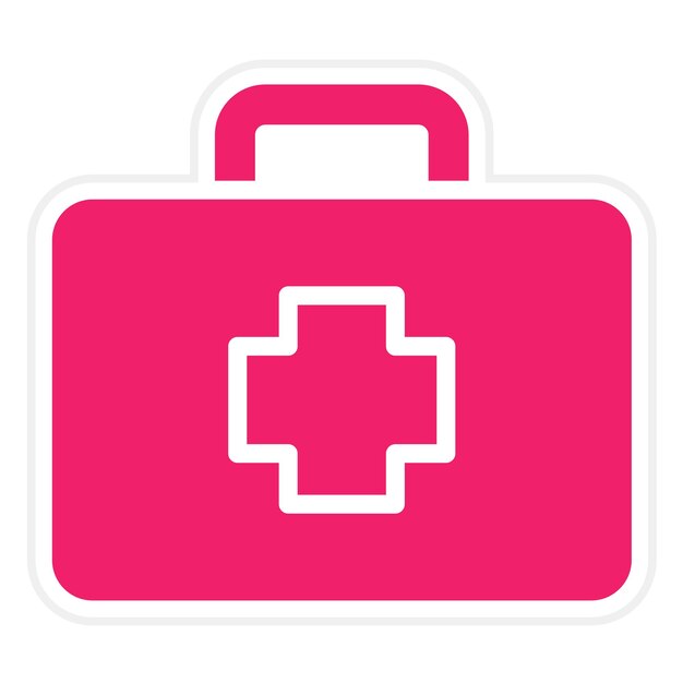 Estilo del icono de primeros auxilios de diseño vectorial