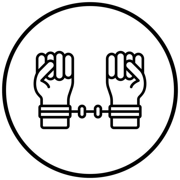 Estilo del icono del prisionero