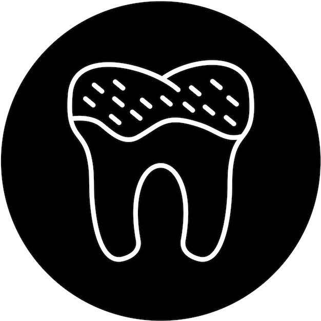 Estilo del icono del problema del diente