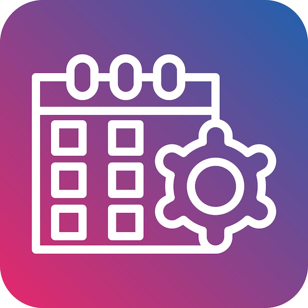 Estilo del icono del procedimiento de programación de diseño vectorial