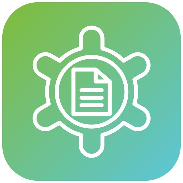 Estilo del icono de procesamiento por lotes de diseño vectorial