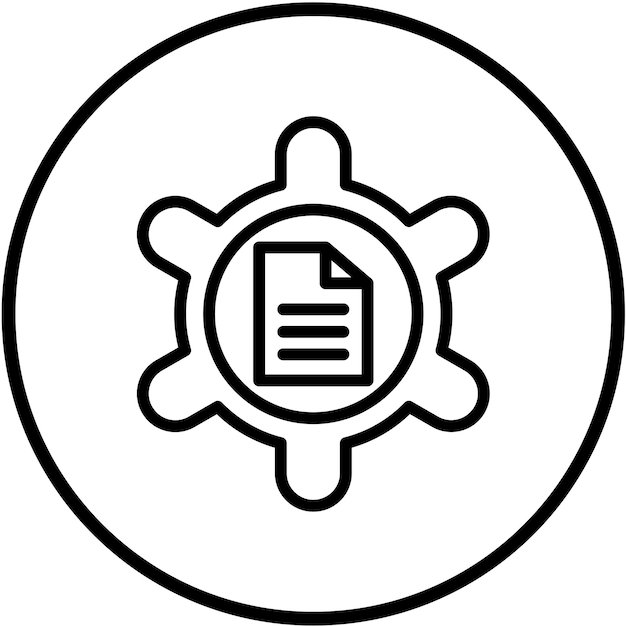 Estilo del icono de procesamiento por lotes de diseño vectorial