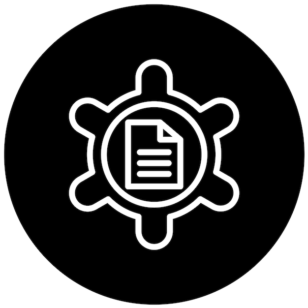 Estilo del icono de procesamiento por lotes de diseño vectorial