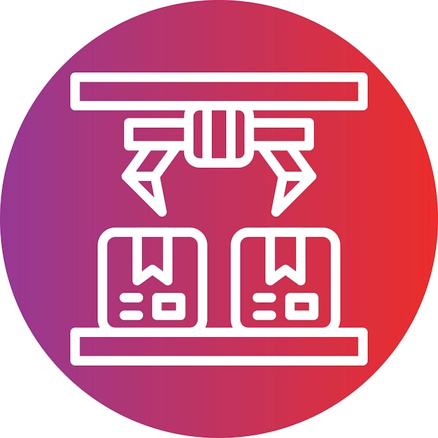 Estilo del icono de producción de diseño vectorial
