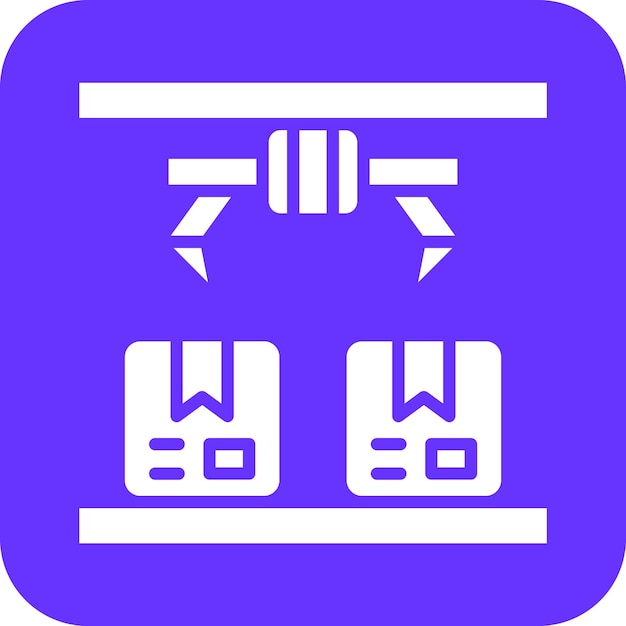Estilo del icono de producción de diseño vectorial