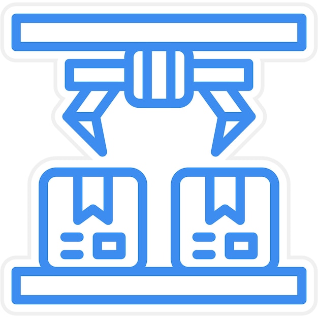 Estilo del icono de producción de diseño vectorial