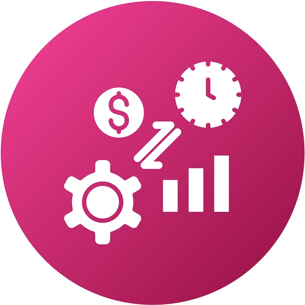 Estilo del icono de productividad del diseño vectorial