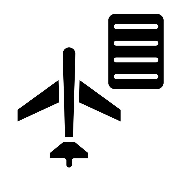 Estilo del icono del programa piloto de diseño vectorial
