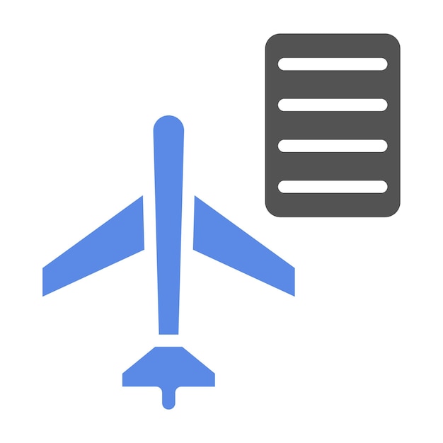 Estilo del icono del programa piloto de diseño vectorial