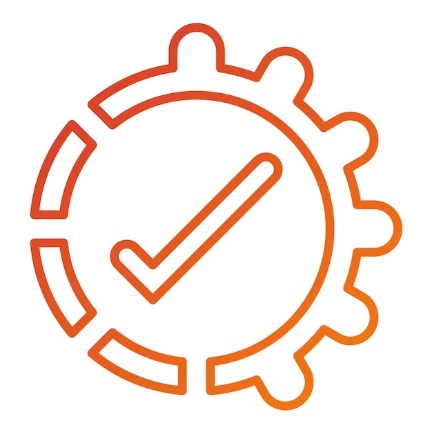 Estilo del icono de progreso del diseño vectorial