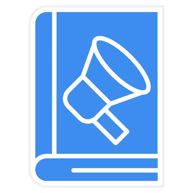 Estilo de icono de promoción de libros de diseño vectorial