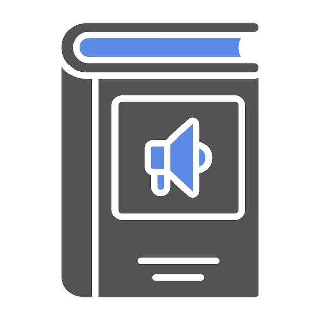 Estilo de icono de promoción de libros de diseño vectorial