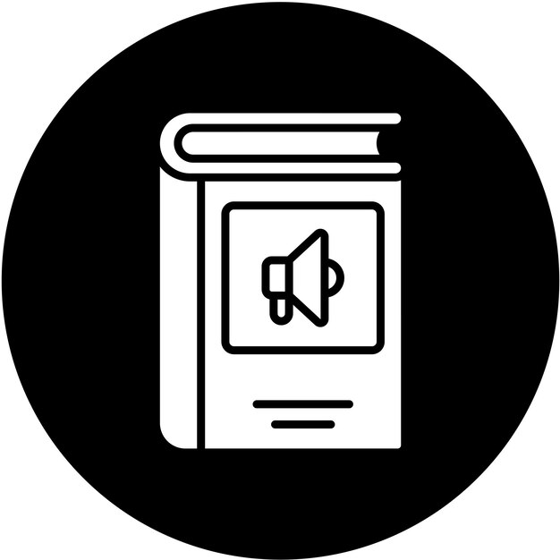 Estilo de icono de promoción de libros de diseño vectorial