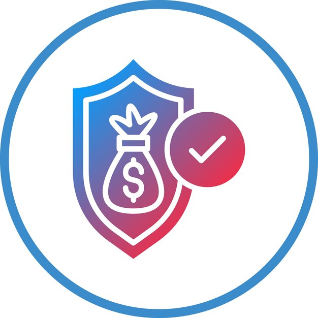 Estilo del icono de protección del diseño vectorial