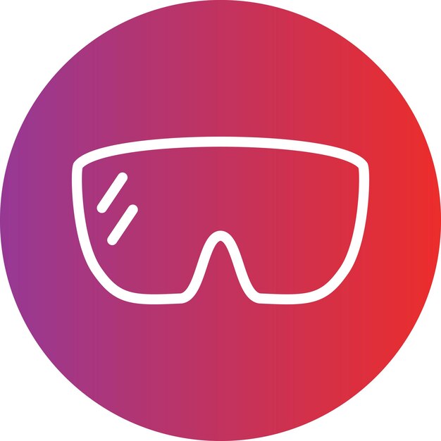 Estilo del icono del protector de ojos