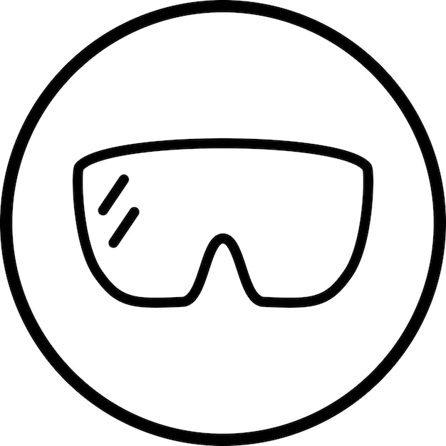 Estilo del icono del protector de ojos