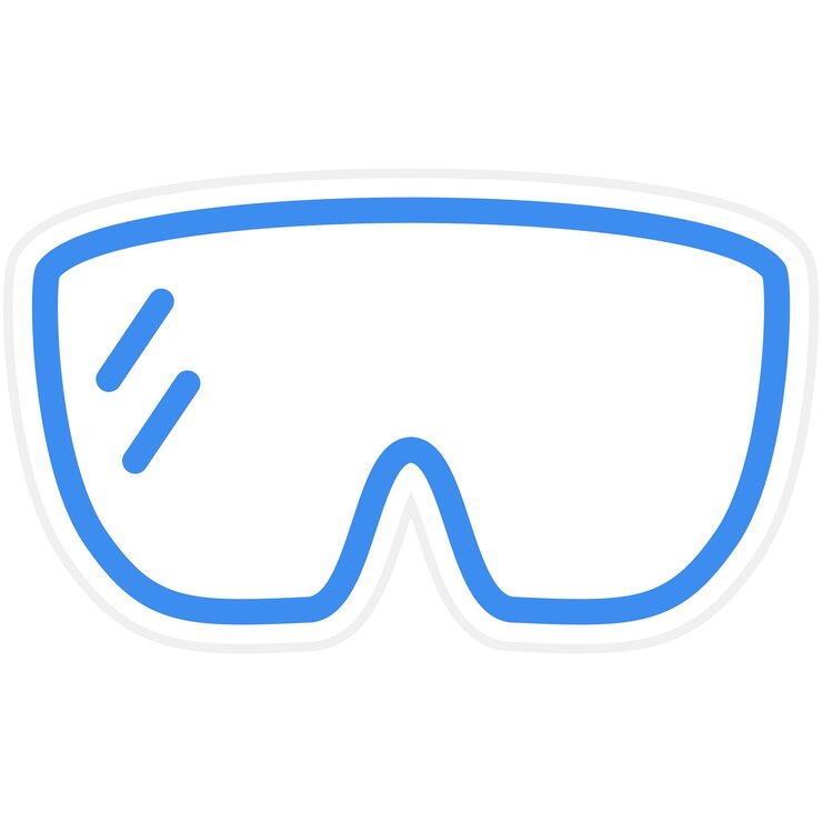 Vector estilo del icono del protector de ojos