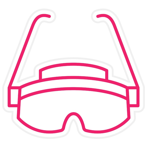 Estilo del icono del protector de ojos