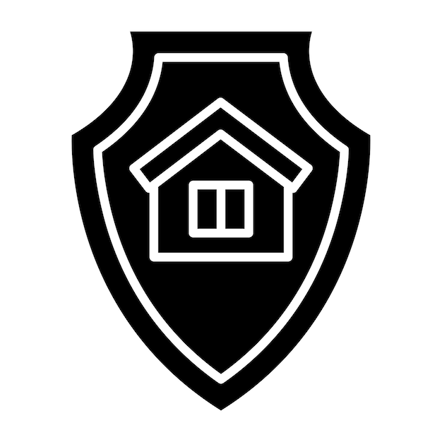 Estilo de icono protegido por diseño vectorial